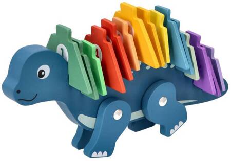 Adam Toys Dinozaur z cyferkowymi puzzlami